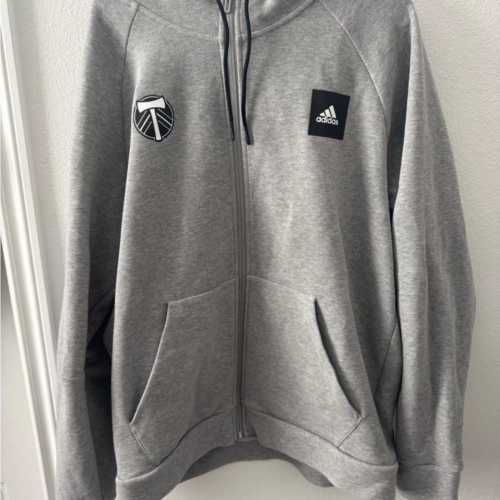 Adidas Portland Timbers team travel jacket